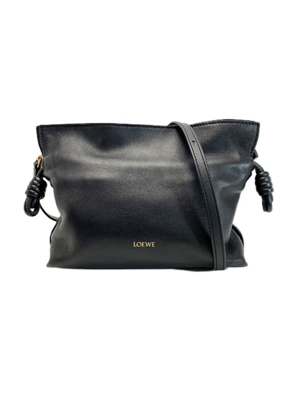 Loewe Clutch Flamenco Black Gold